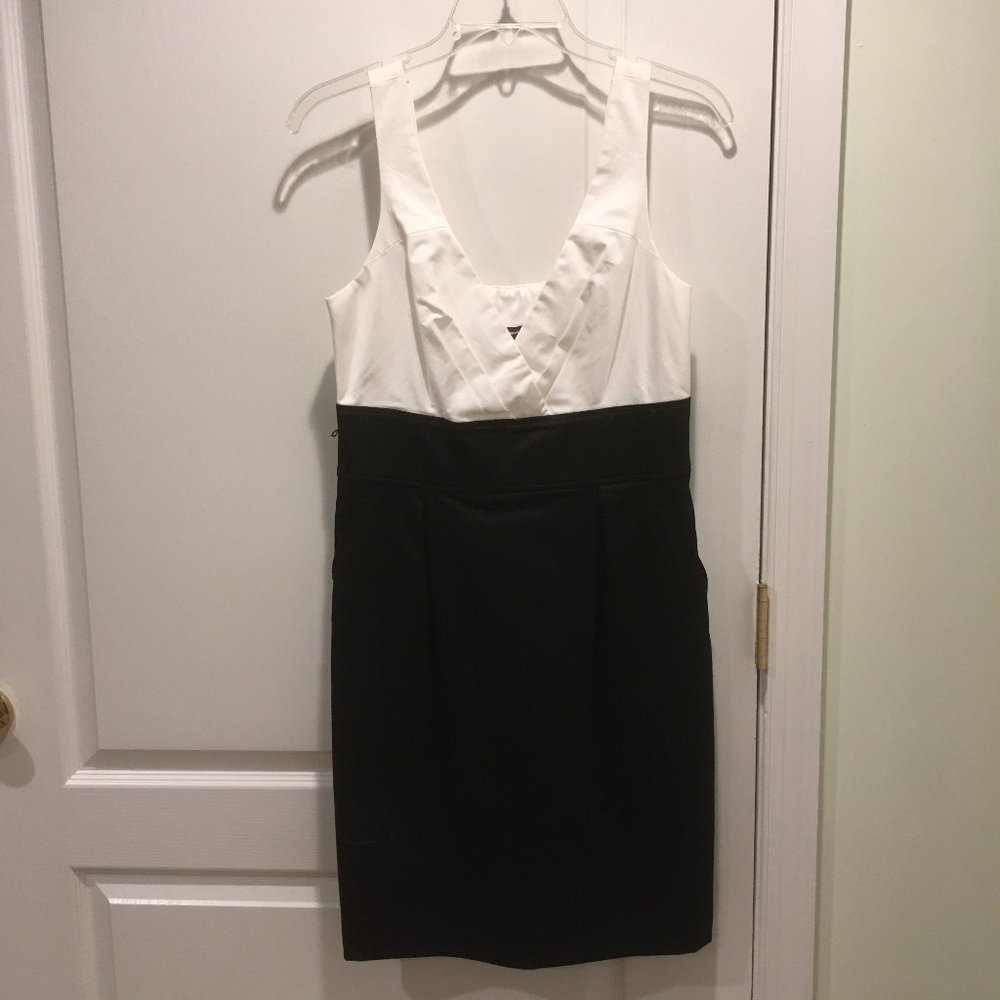 Black and White Express color block dress